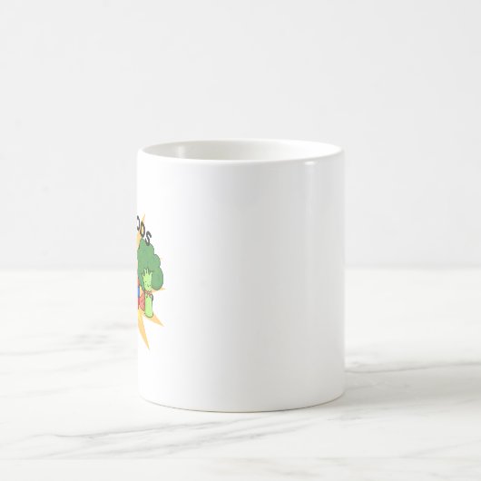 Superfood Funny Gemüse Puppe Kaffeetasse (Mittel)