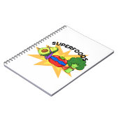 Superfood Funny Gemüse Puppe Notizblock (Linke Seite)