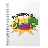 Superfood Funny Gemüse Puppe Notizblock (Vorderseite)