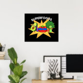 Superfood Funny Gemüse Puppe Poster (Heimbüro)
