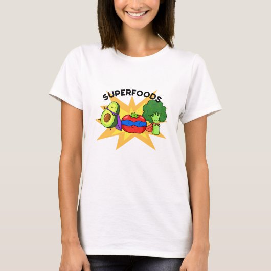 Superfood Funny Gemüse Puppe T-Shirt (Vorderseite)
