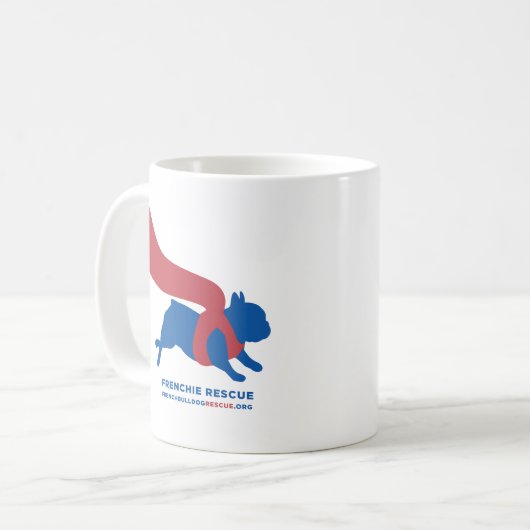 SuperFrenchie Kaffeetasse (Vorderseite Links)