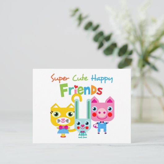Superfriends.png Postkarte (Stehend Vorderseite)
