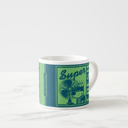 SUPERfrisches Espressotasse (Vorderseite Rechts)