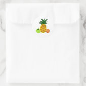 Superfrüchte Runder Aufkleber (Tasche)