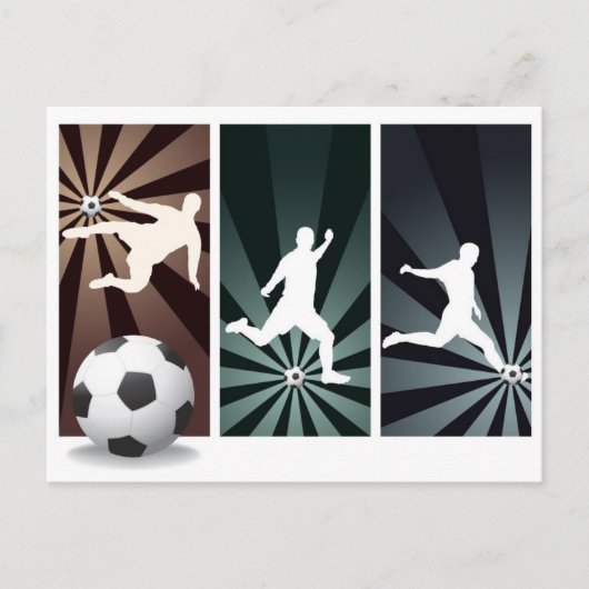 Superfußball Postkarte (Vorderseite)