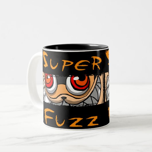 SuperFuzz Tasse (Vorderseite Links)