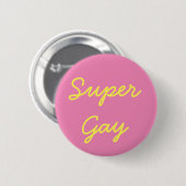 SuperGay Pride-Knopf Button (Vorne & Hinten)