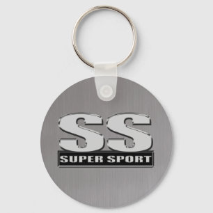 Supergebürsteter Stahl duper Sports SS Schlüsselanhänger