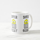 SuperGeektech-Computer-Tasse Kaffeetasse (VorderseiteRechts)
