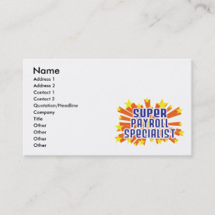 Supergehaltsabrechnungsspezialist Visitenkarte