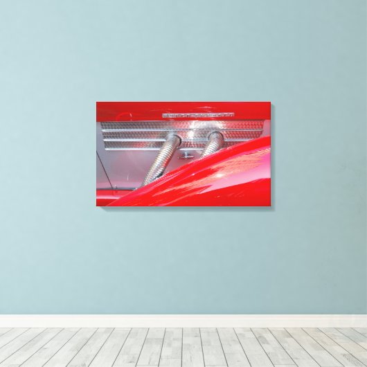 Supergeladenes Silber Leinwanddruck (Insitu (Holzboden))