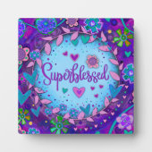 Supergesegnet Inspiration, Hübsch Lila Fotoplatte (Vorderseite)