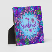 Supergesegnet Inspiration, Hübsch Lila Fotoplatte (Vorderseite)