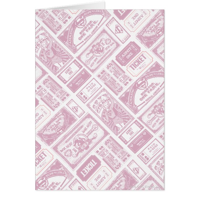 Supergirl Admit One Pattern Pink (Vorne)