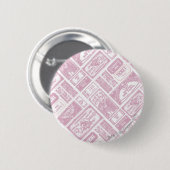 Supergirl Admit One Pattern Pink Button (Vorne & Hinten)