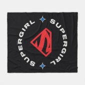 Supergirl Age of Heroes Circle S-Shield Fleecedecke (Vorderseite (Horizontal))