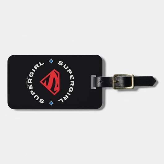 Supergirl Age of Heroes Circle S-Shield Gepäckanhänger (Vorderseite horizontal)
