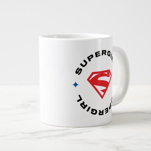 Supergirl Age of Heroes Circle S-Shield Jumbo-Tasse (Vorderseite Rechts)