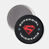 Supergirl Age of Heroes Circle S-Shield Magnet (Vorderseite/Rückseite)