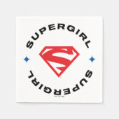 Supergirl Age of Heroes Circle S-Shield Serviette (Vorderseite)