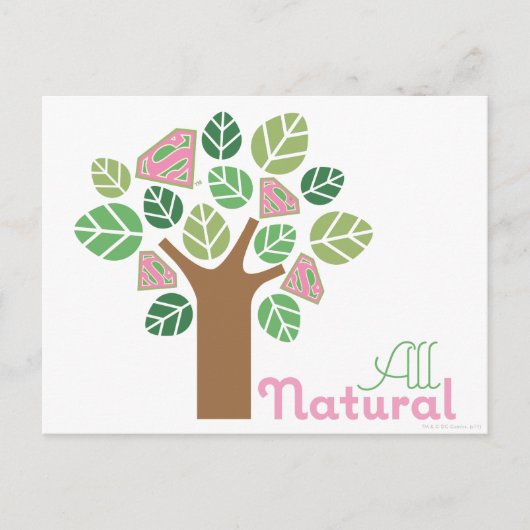 Supergirl All Natural Tree Postkarte (Vorderseite)
