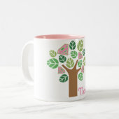 Supergirl All Natural Tree Zweifarbige Tasse (Vorderseite Links)