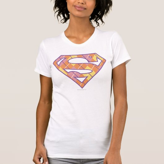 Supergirl Argyle Logo T-Shirt (Vorderseite)