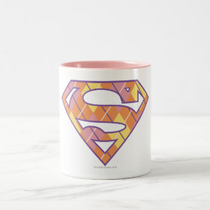 Supergirl Argyle Logo Zweifarbige Tasse