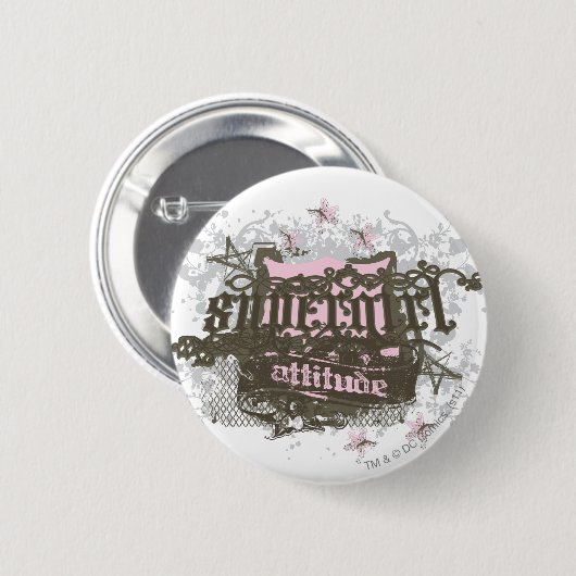 Supergirl Attitude Button (Vorne & Hinten)