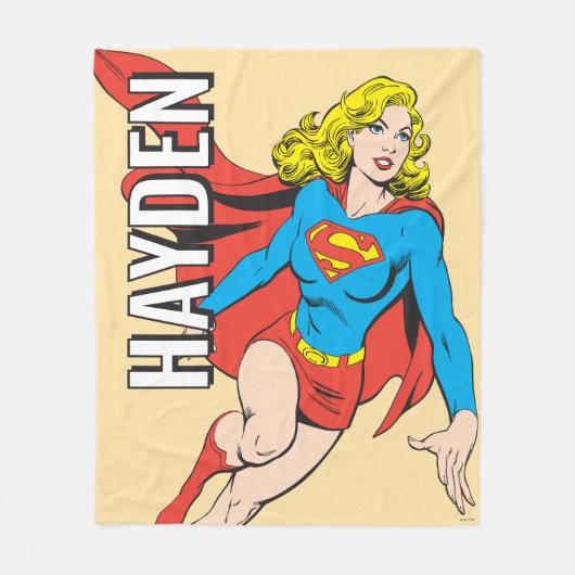Supergirl auf Achse Fleecedecke (Vorderseite)