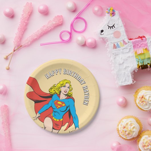 Supergirl auf Achse Pappteller (Party)