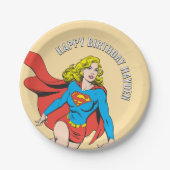 Supergirl auf Achse Pappteller (Vorderseite)