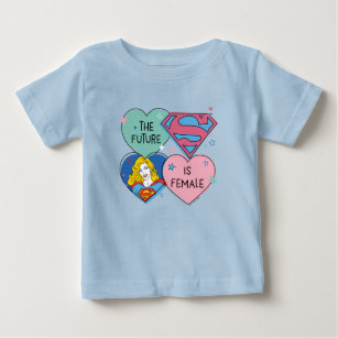 Supergirl aus dieser Welt Retro Grafik Baby T-shirt