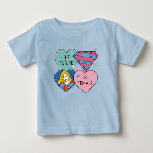 Supergirl aus dieser Welt Retro Grafik Baby T-shirt (Vorderseite)