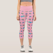 Supergirl aus dieser Welt Retro Grafik Capri Leggings (Vorderseite)