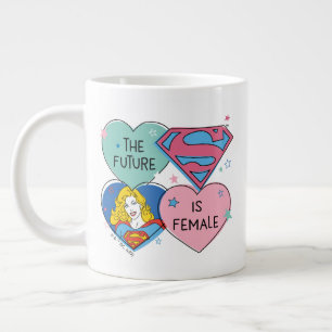 Supergirl aus dieser Welt Retro Grafik Jumbo-Tasse