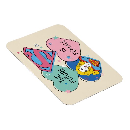 Supergirl aus dieser Welt Retro Grafik Magnet (Rechte Seite)