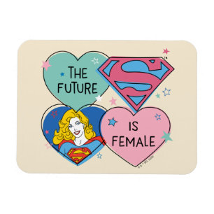 Supergirl aus dieser Welt Retro Grafik Magnet