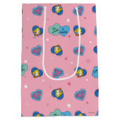 Supergirl aus dieser Welt Retro Grafik Mittlere Geschenktüte (Rückseite)