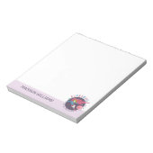 Supergirl aus dieser Welt Retro Grafik Notizblock (Rotiert)