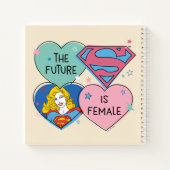 Supergirl aus dieser Welt Retro Grafik Notizblock (Rückseite)