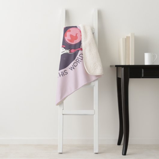 Supergirl aus dieser Welt Retro Grafik Sherpadecke (Beispiel)