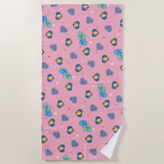 Supergirl aus dieser Welt Retro Grafik Strandtuch (Vorderseite)