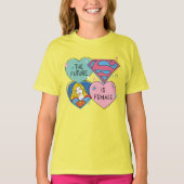 Supergirl aus dieser Welt Retro Grafik T-Shirt (Vorderseite)