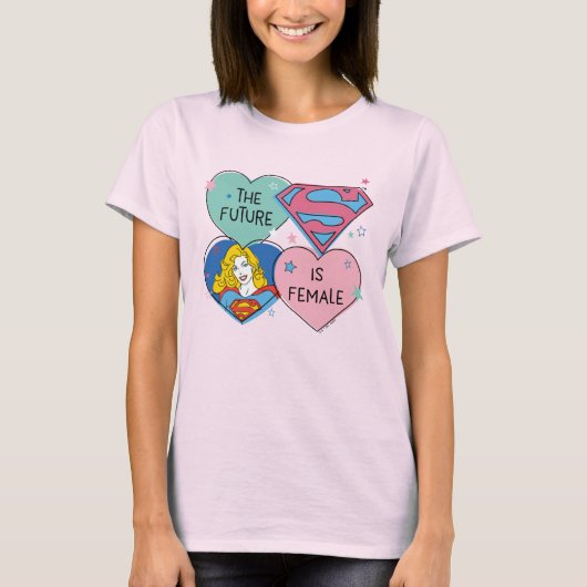 Supergirl aus dieser Welt Retro Grafik T-Shirt (Vorderseite)