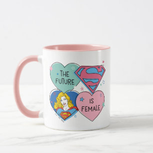 Supergirl aus dieser Welt Retro Grafik Tasse