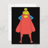Supergirl Back View Postkarte (Vorne/Hinten)