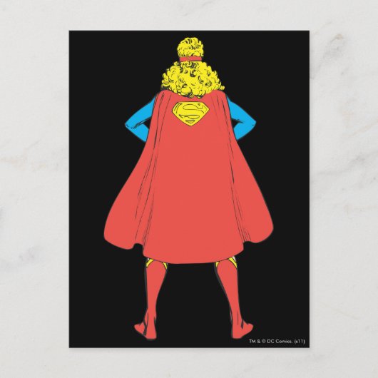 Supergirl Back View Postkarte (Vorderseite)