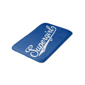Supergirl Baseball All-Star-Logo Badematte (Schrägansicht)